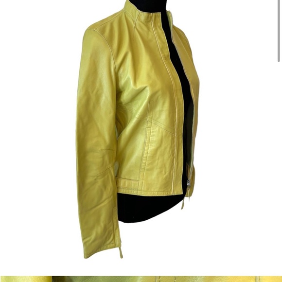 Vintage Philippe Adec Green Leather Jacket - Picture 5 of 10